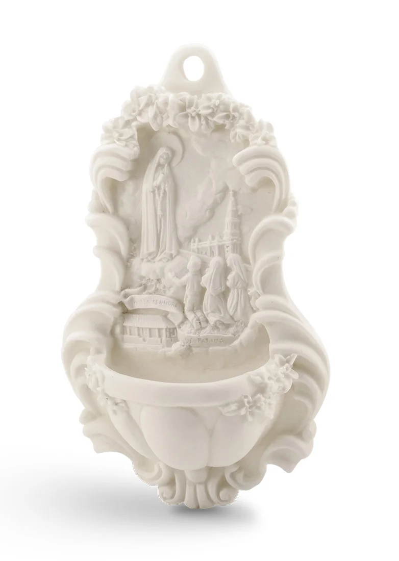 Our lady of Fatima baptismal font