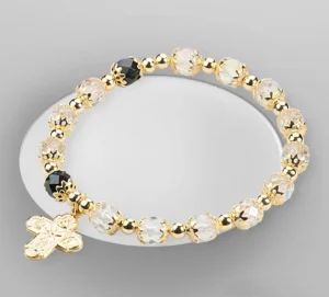 Bracelet with cross Elastic