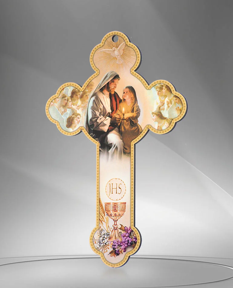 Crucifijo Comunión (Niña) en madera