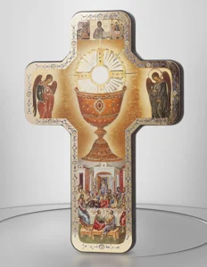 Crucifijo Comunión en madera