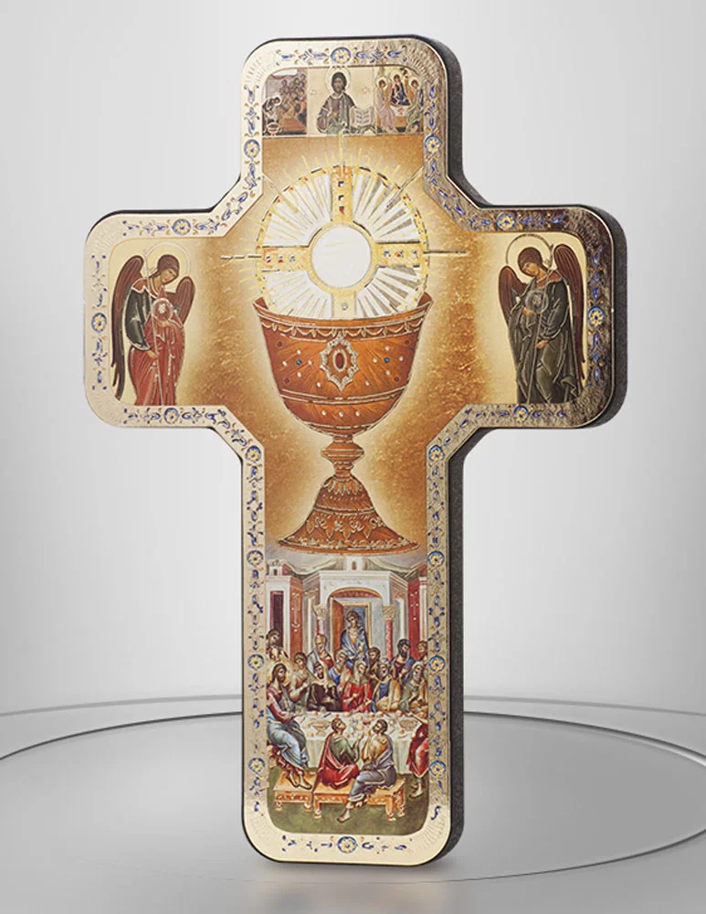 Crucifijo Comunión en madera