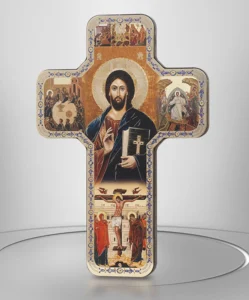 Crucifijo Pantocrator en madera