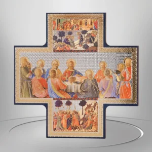 Crucifijo Santa Cena en madera