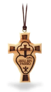Passionists cross. Olive wood