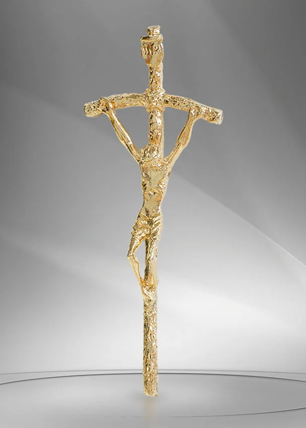 Cruz Pastoral en metal