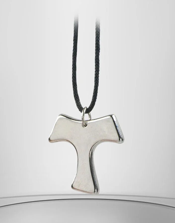 Cruz de Tau en metal esmaltado