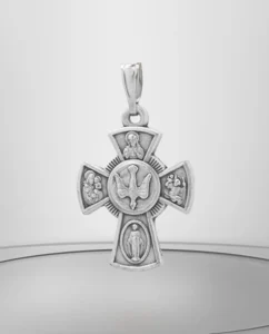 Confirmation cross in metal