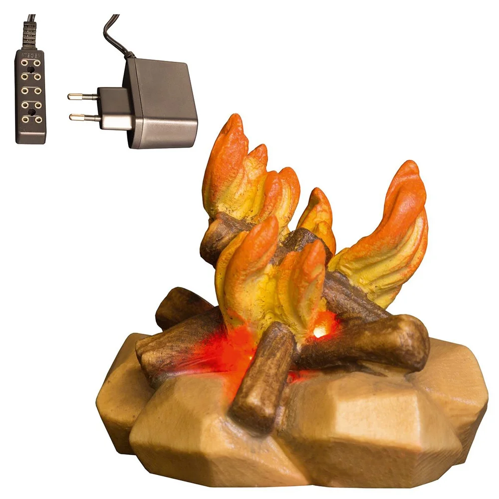 Fogata con luz y transformador (Belen Casales)