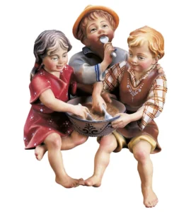 Group of seated shepherd boys (Casales Nativity)