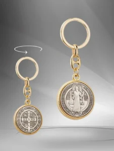 Keychain of Saint Benedict medal