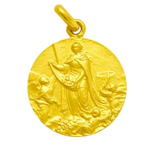 Medalla de Santa Eulalia con angeles