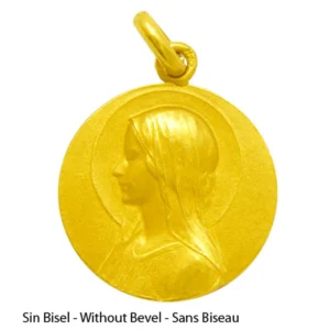 Medalla de la Virgen Maria con velo