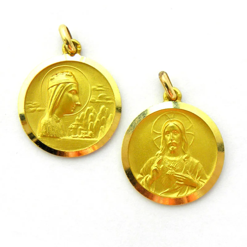 Medal Scapular Our Lady of Montserrat/Sacred Heart of Jesus
