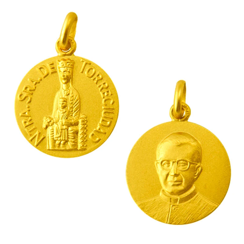 Medalla escapulario de Nuestra Señora de Torreciudad y San Jose Maria Escriva de Balaguer