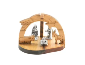 Nativity. Olive wood