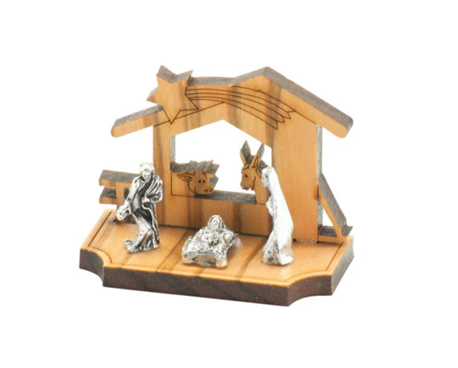 Nativity. Olive wood