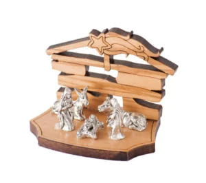 Nativity. Olive wood
