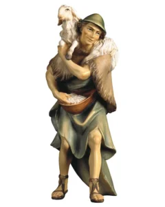 Shepherd with sheep (Casales Nativity)