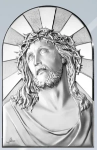 Ecce Homo altarpiece. Laminated silver
