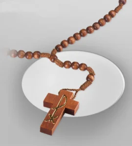 Olive wood rosary