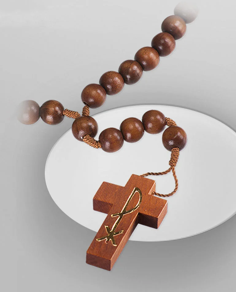 Rosario madera de olivo.