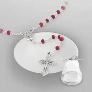 Scented wood rosary. Roses.