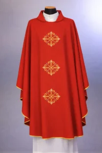 Chasuble with ornamental embroidery