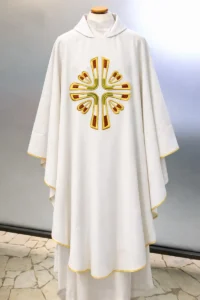 Chasuble with embroidered cross
