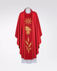 Eucharistic embroidered chasuble
